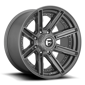 20x9 Fuel Offroad Wheels D710 Rogue Platinum 6x135 1 Offset 87.1 Centerbore Gunmetal