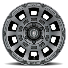 17x8.5 ICON Alloy Thrust Smoke Satin Black Tint