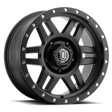 17x8.5 ICON Alloy Six Speed Satin Black