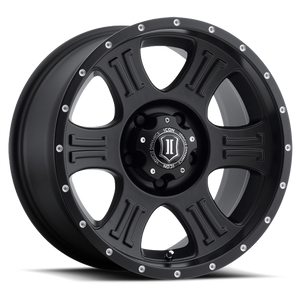 20x9 ICON Alloy Shield Satin Black