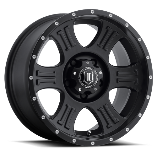 20x9 ICON Alloy Shield Satin Black