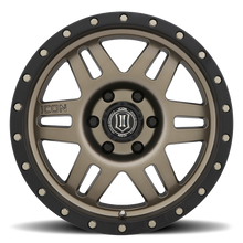17x8.5 ICON Alloy Six Speed Bronze w/ Black Ring