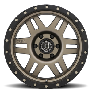 17x8.5 ICON Alloy Six Speed Bronze w/ Black Ring