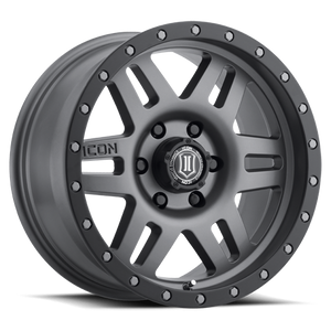 17x8.5 ICON Alloy Six Speed Titanium