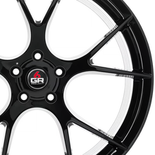 Staggered Full Set (2) 19x10 Project 6GR 10-TEN Gloss Black (Spun Forged) (2) 19x11 Project 6GR 10-TEN Gloss Black (Spun Forged)