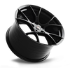 Staggered Full Set (2) 19x10 Project 6GR 10-TEN Gloss Black (Spun Forged) (2) 19x11 Project 6GR 10-TEN Gloss Black (Spun Forged)
