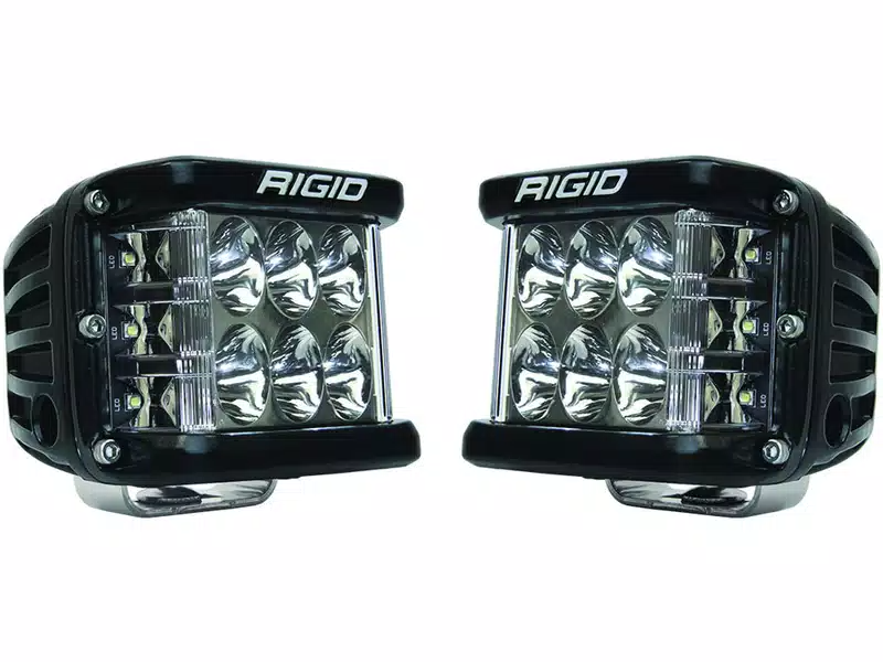 Rigid D-SS Pro Black Led Lights Driving Beam Pair