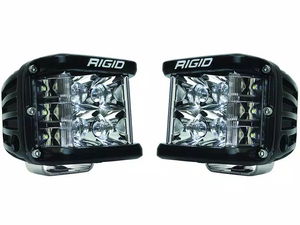 Rigid D-SS Pro Black Led Lights Spot Beam Pair