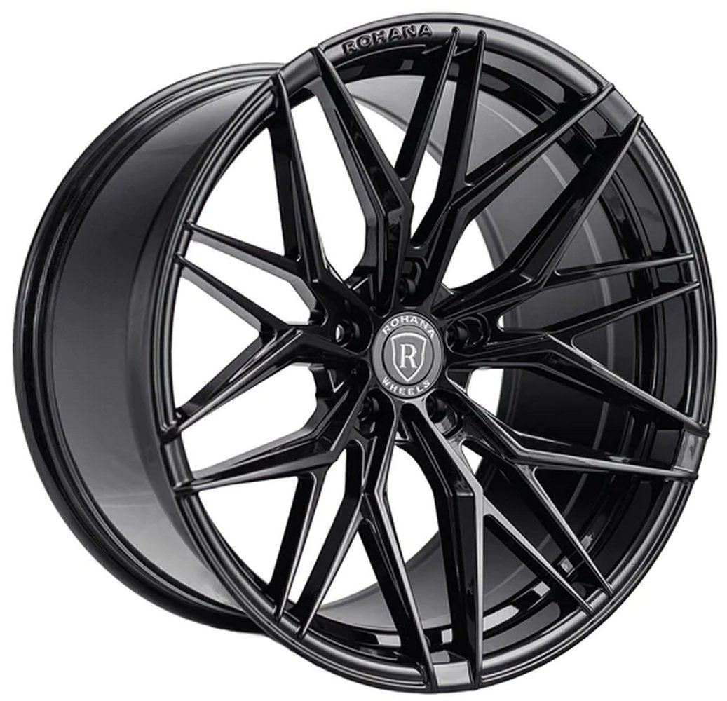 20x11 Rohana RFX17 Gloss Black (Cross Forged) (Deep Concave) 5x112 32mm