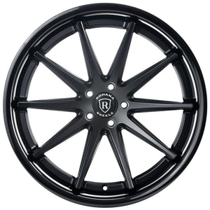 22x10.5 Rohana RFC10 Matte Black w/ Gloss Black Lip (Flow Formed) (Mid Concave) 5x130 40mm