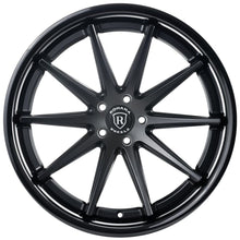 Staggered Full Set - 19x9.5 Rohana RFC10 Matte Black w/ Gloss Black Lip (Flow Formed) (Mid Concave) 5x4.5/114.3 40mm (2) | 20x10 Rohana RFC10 Matte Black w/ Gloss Black Lip (Flow Formed) (Mid Concave) 5x4.5/114.3 25mm (2)