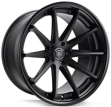Square Full Set - 22x9 Rohana RFC10 Matte Black w/ Gloss Black Lip (Flow Formed) 5x130 42mm (4)