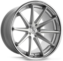 Square Full Set - 22x10.5 Rohana RFC10 Silver Machined w/ Chrome Stainless Steel Lip (Mid Concave) (Flow Formed) 5x112 22mm (4)