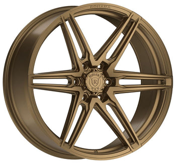 Square Full Set - 20x9.5 Rohana RFV1 Matte Bronze (Cross Forged) 6x5.5/139.7 18mm (4)