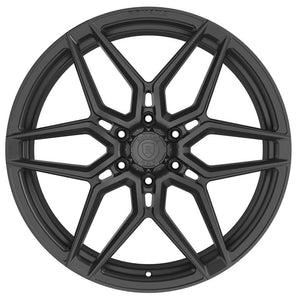 Square Full Set - 20x9.5 Rohana RFV2 Matte Black (Cross Forged) 6x5.5/139.7 18mm (4)