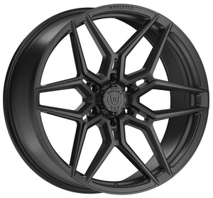 Square Full Set - 20x9.5 Rohana RFV2 Matte Black (Cross Forged) 6x5.5/139.7 18mm (4)