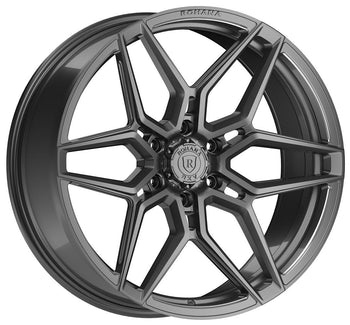 20x9.5 Rohana RFV2 Gloss Graphite (Cross Forged) 6x5.5/139.7 18mm