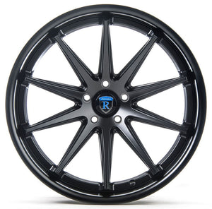 Square Full Set - 20x11 Rohana RC10 All Matte Black 5x4.5/114.3 28mm (4)