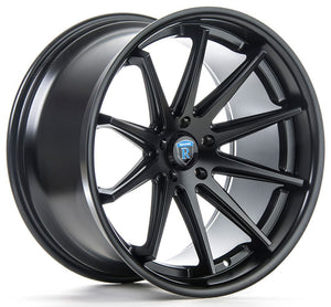 Square Full Set - 20x10 Rohana RC10 All Matte Black 5x112 22mm (4)