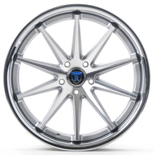 20x11 Rohana RC10 Silver Machined w/ Chrome Stainless Steel Lip 5x4.5/114.3 28mm