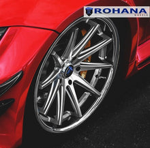 Square Full Set - 20x11 Rohana RC10 Silver Machined w/ Chrome Stainless Steel Lip 5x4.5/114.3 28mm (4)