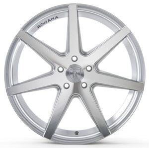 Square Full Set - 19x8.5 Rohana RC7 Machined Silver 5x112 25mm (4)