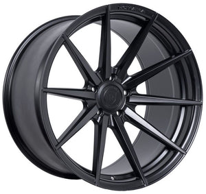 Square Full Set - 20x10 Rohana RFX1 Matte Black (Cross Forged) 5x112 30mm (4)