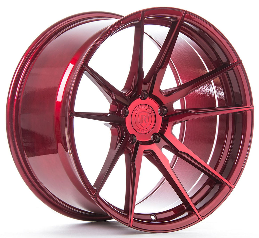 20x9 Rohana RFX2 Gloss Red (Cross Forged) 5x120 35mm