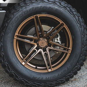 Square Full Set - 20x9.5 Rohana RFV1 Matte Bronze (Cross Forged) 6x5.5/139.7 18mm (4)