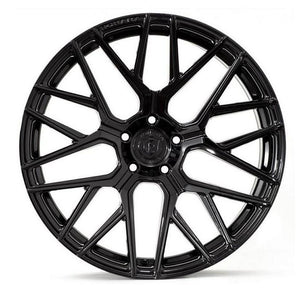 Square Full Set - 20x11 Rohana RFX10 Gloss Black (Cross Forged) (Deep Concave) 5x4.5/114.3 25mm (4)