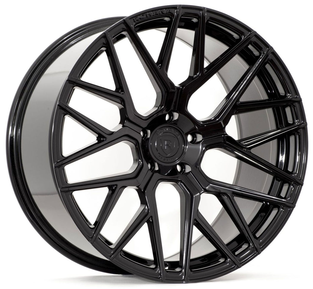 20x11 Rohana RFX10 Gloss Black (Cross Forged) (Deep Concave) 5x4.5/114.3 25mm