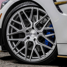 Staggered Full Set - 19x8.5 Rohana RFX10 Brushed Titanium (Cross Forged) 5x120 33mm (2) | 20x11 Rohana RFX10 Brushed Titanium (Cross Forged) (Deep Concave) 5x120 28mm (2)