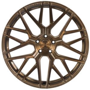 Square Full Set - 20x10 Rohana RFX10 Brushed Bronze (Cross Forged) 5x112 33mm (4)