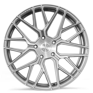 Square Full Set - 20x11 Rohana RFX10 Brushed Titanium (Cross Forged) 5x130 48mm (4)