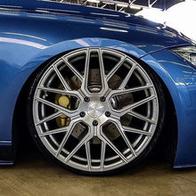 Staggered Full Set - 19x8.5 Rohana RFX10 Brushed Titanium (Cross Forged) 5x120 33mm (2) | 20x11 Rohana RFX10 Brushed Titanium (Cross Forged) (Deep Concave) 5x120 28mm (2)