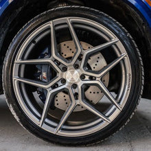 Square Full Set - 21x11.5 Rohana RFX11 Brushed Titanium (Cross Forged) 5x112 25mm (4)
