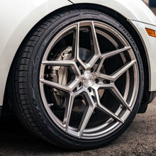 Square Full Set - 21x11.5 Rohana RFX11 Brushed Titanium (Cross Forged) 5x112 25mm (4)