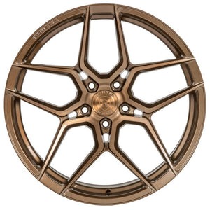 Square Full Set - 21x11.5 Rohana RFX11 Brushed Bronze (Cross Forged)  5x120 20mm (4)