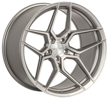 Square Full Set - 21x11.5 Rohana RFX11 Brushed Titanium (Cross Forged) 5x112 25mm (4)