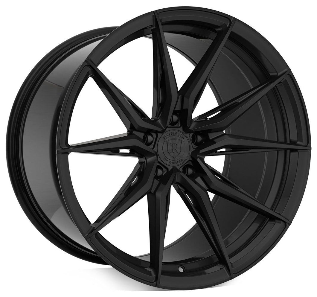 20x11 Rohana RFX13 Gloss Black (Cross Forged) (Super Deep Concave) 5x115 20mm