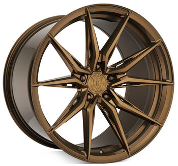 20x10 Rohana RFX13 Brushed Bronze (Cross Forged) (Mid Concave) 5x115 20mm