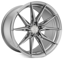 Staggered Full Set - 20x10 Rohana RFX13 Brushed Titanium (Cross Forged) (Deep Concave) 5x120 25mm (2) | 20x11 Rohana RFX13 Brushed Titanium (Cross Forged) (Super Deep Concave) 5x120 28mm (2)
