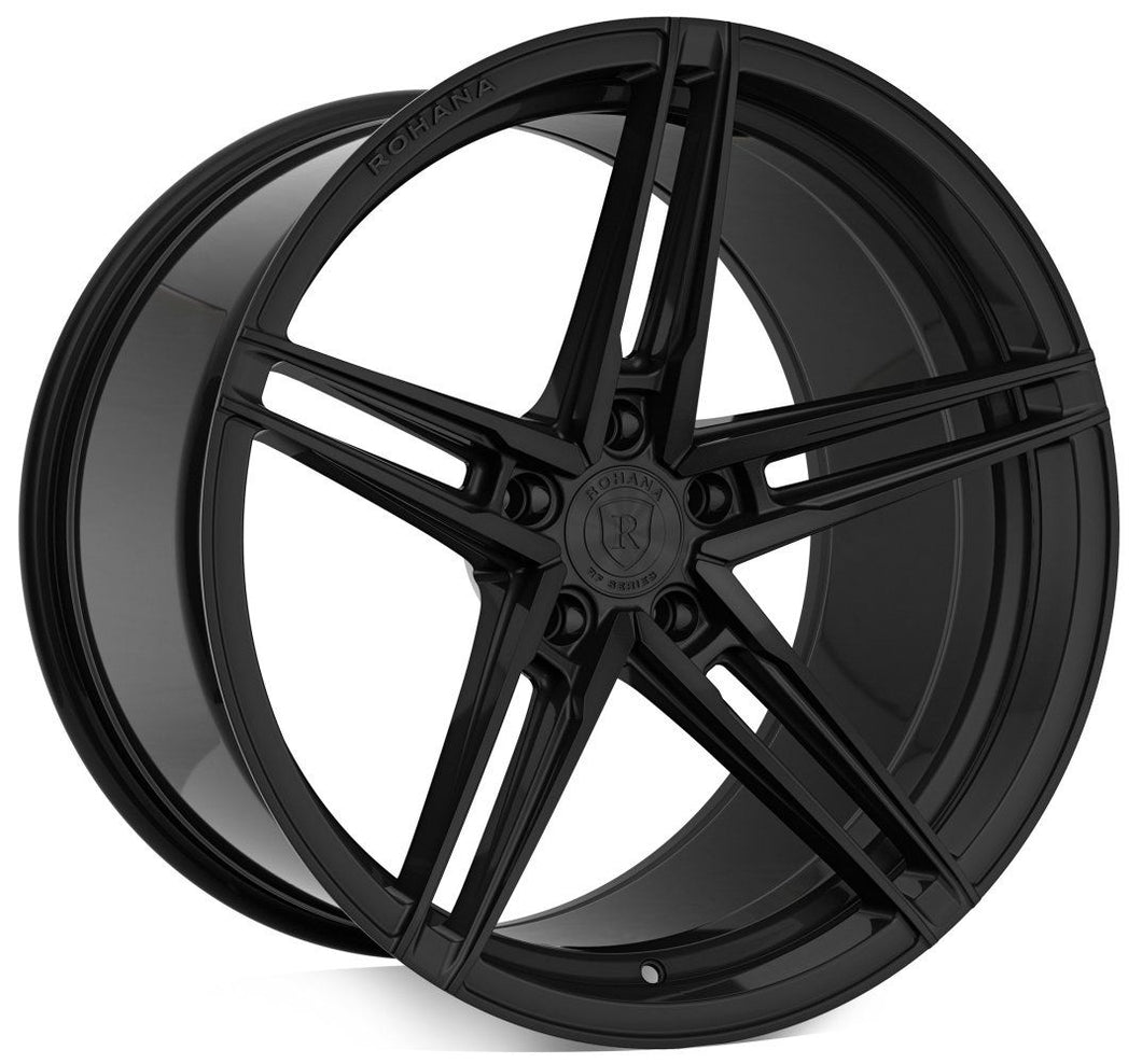 Square Full Set - 20x10.5 Rohana RFX15 Gloss Black (Cross Forged) (Mid Concave) 5x4.5/114.3 38mm (4)