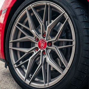 21x11.5 Rohana RFX17 Brushed Titanium (Cross Forged) (Deep Concave) 5x120 20mm