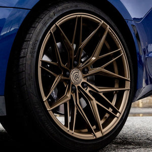 Square Full Set - 21x10.5 Rohana RFX17 Gloss Bronze (Cross Forged) (Deep Concave) 5x112 20mm (4)