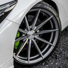 Staggered Full Set - 20x10 Rohana RFX1 Brushed Titanium (Cross Forged) 5x4.5/114.3 25mm (2) | 20x11 Rohana RFX1 Brushed Titanium (Cross Forged) (Deep Concave) 5x4.5/114.3 28mm (2)