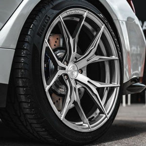 20x9 Rohana RFX5 Brushed Titanium (Cross Forged) 5x130 45mm
