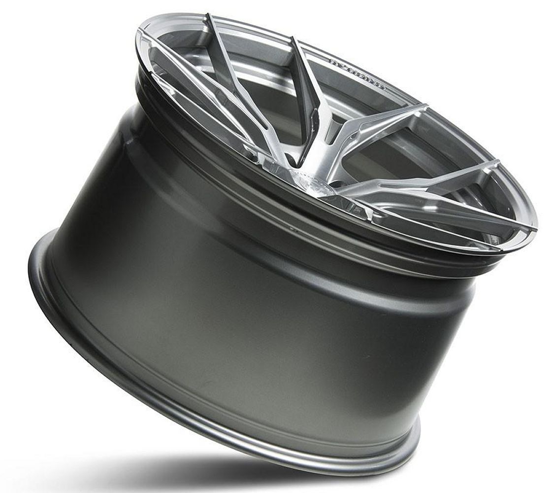 20x11 Rohana RFX5 Brushed Titanium (Cross Forged) (Mid Concave) 5x130 ...