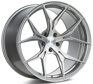 20x12 Rohana RFX5 Brushed Titanium (Cross Forged) 5x130 45mm