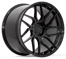 Staggered Full Set - 19x9.5 Rohana RFX7 Gloss Black (True Directional) (Cross Forged) (Left) 5x120 35mm (2) | 20x10 Rohana RFX7 Gloss Black (True Directional) (Cross Forged) (Left) 5x120 38mm (2)